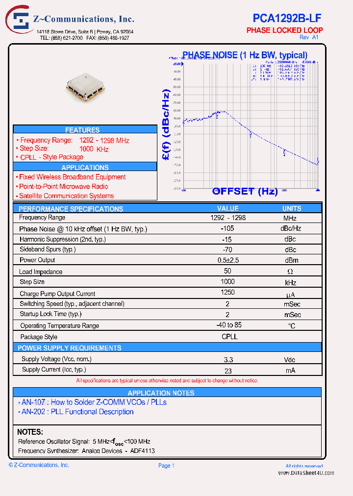 PCA1292B-LF_836892.PDF Datasheet