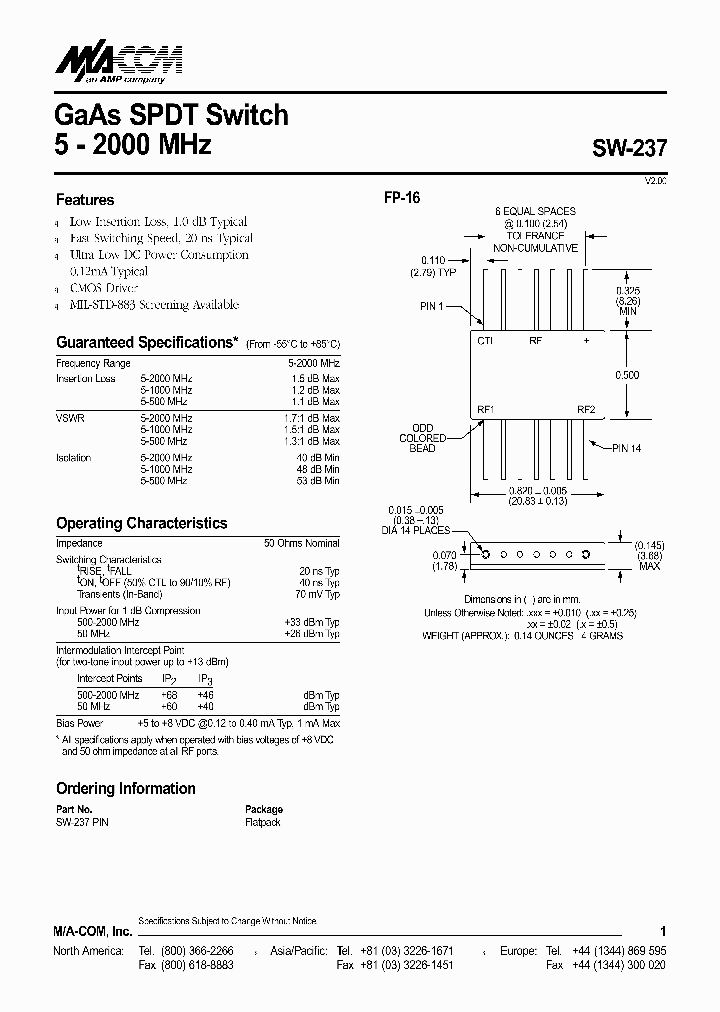SW-237_709631.PDF Datasheet