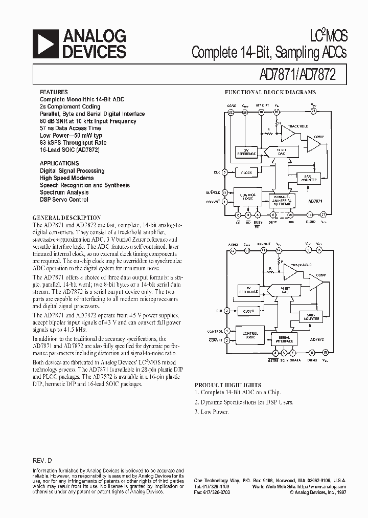 AD7871_845089.PDF Datasheet