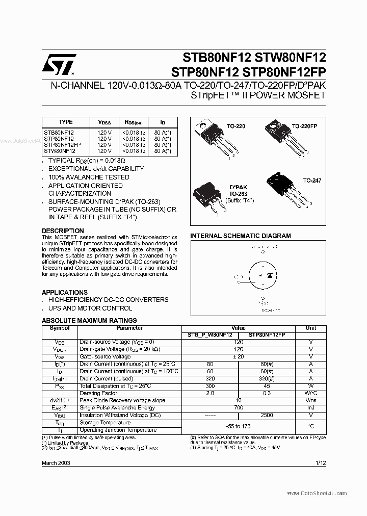STW80NF12_856567.PDF Datasheet