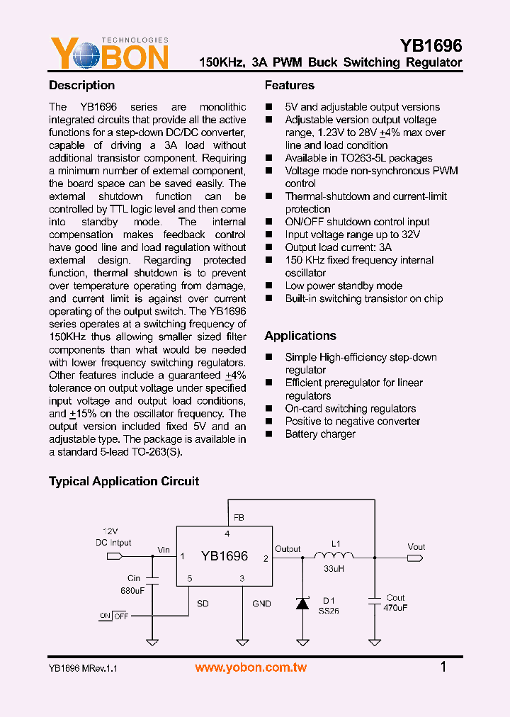 YB1696_714145.PDF Datasheet
