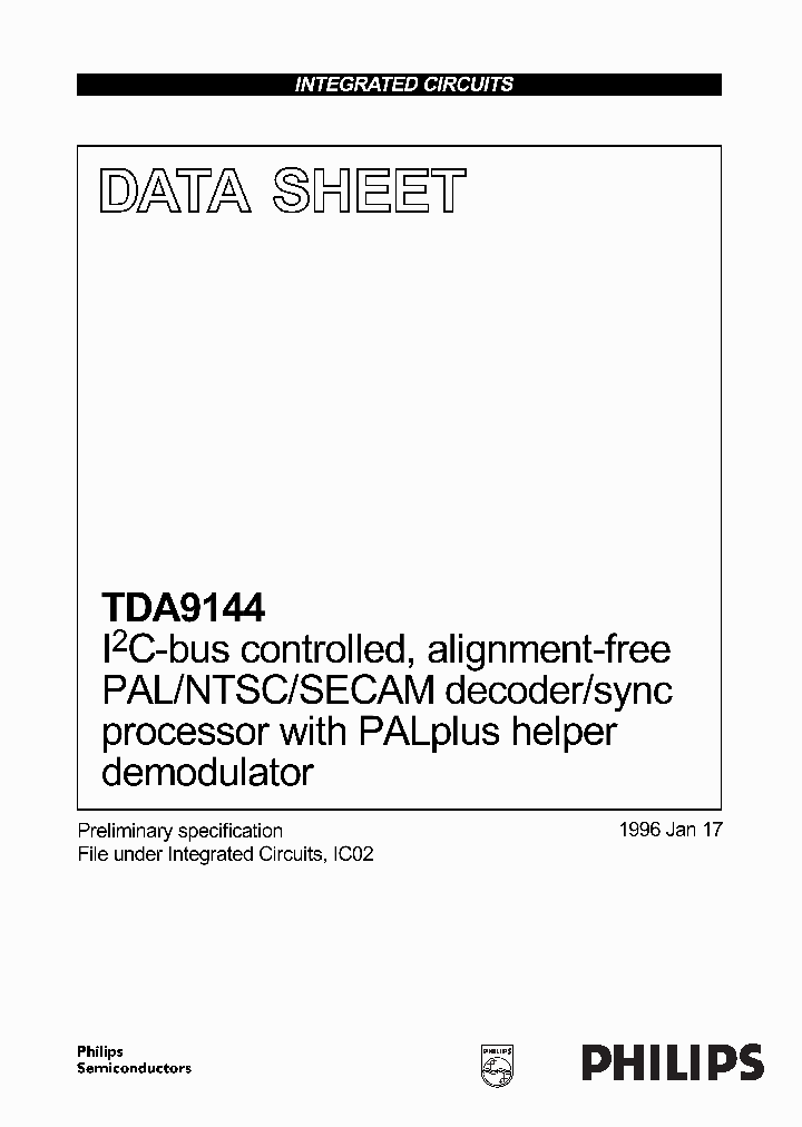 TDA9144_717940.PDF Datasheet