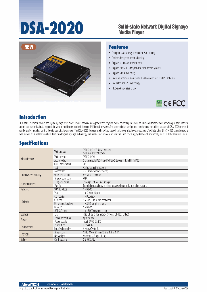 DSA-2020_1160795.PDF Datasheet