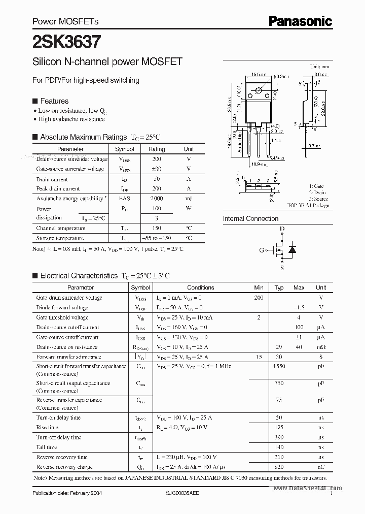 K3637_892004.PDF Datasheet