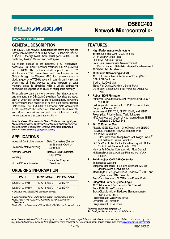DS80C400_1176208.PDF Datasheet