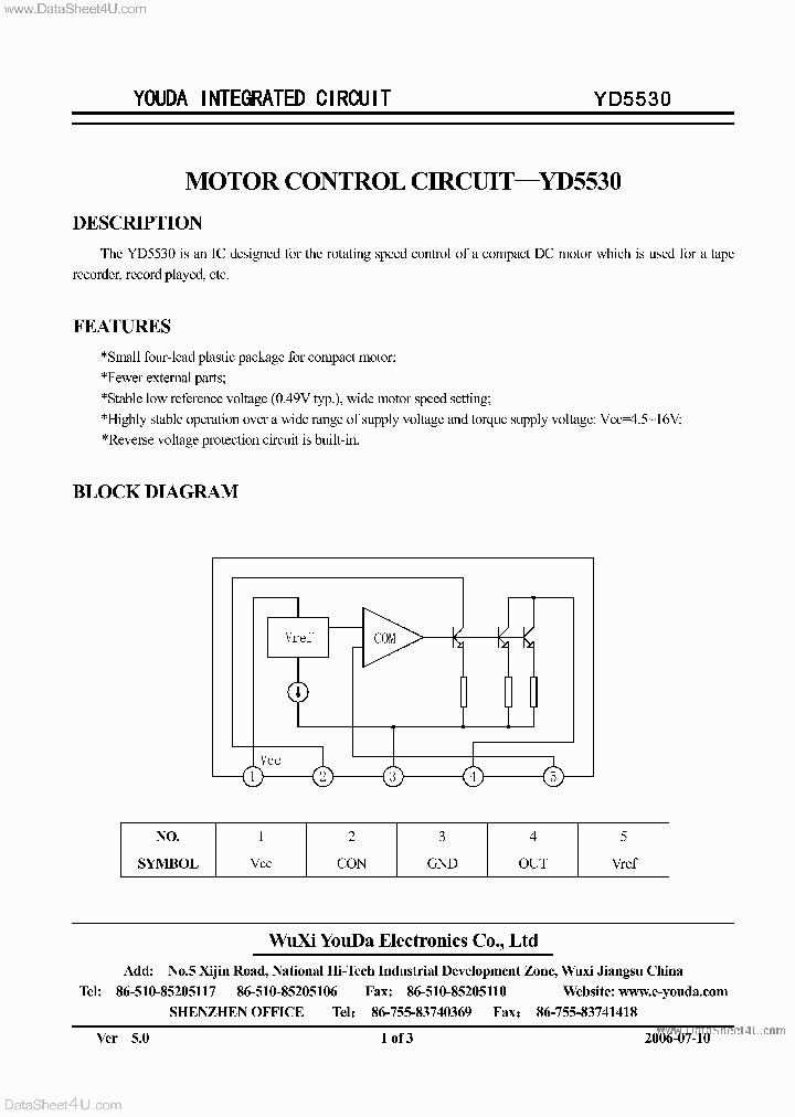 YD5530_890521.PDF Datasheet