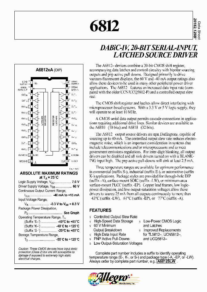 A6812EA_1193452.PDF Datasheet