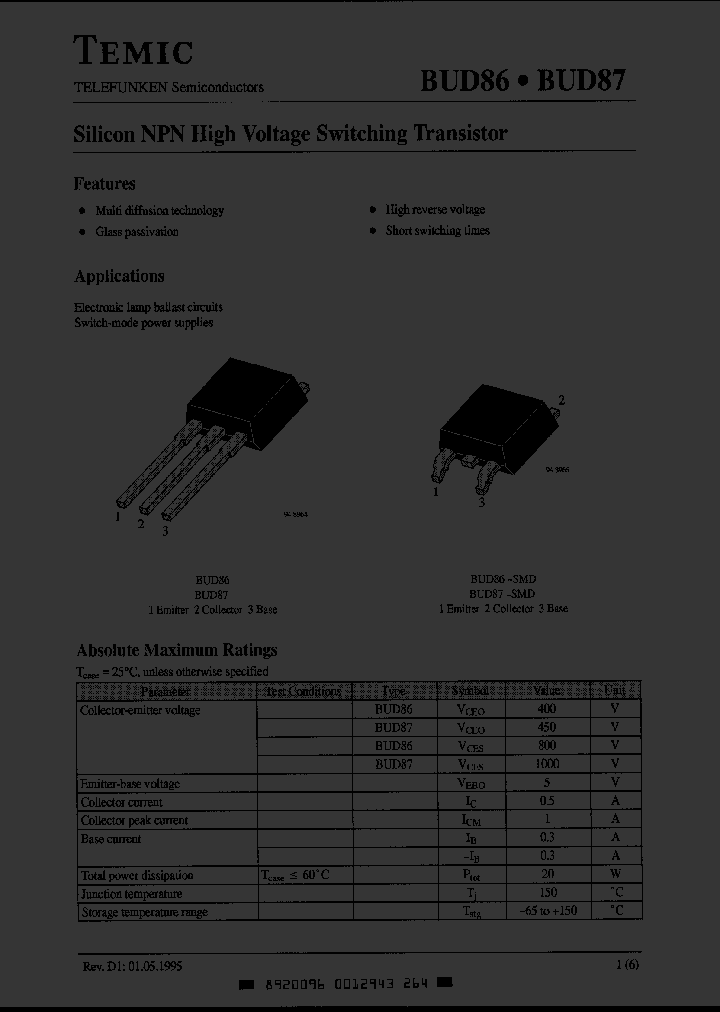 BUD86_726830.PDF Datasheet