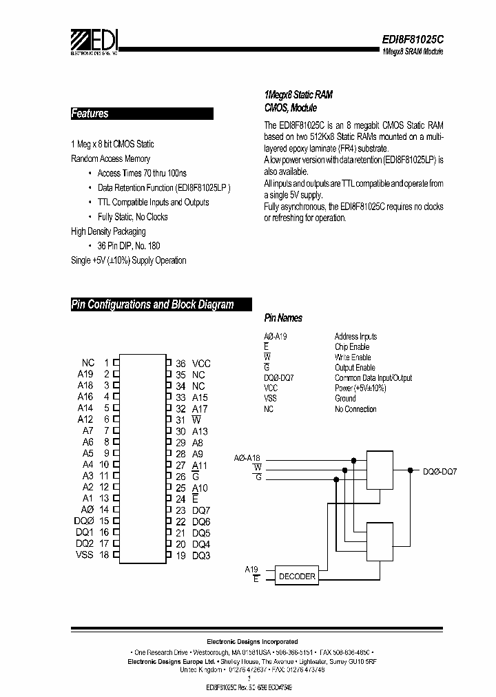 EDI8F81025C_726178.PDF Datasheet