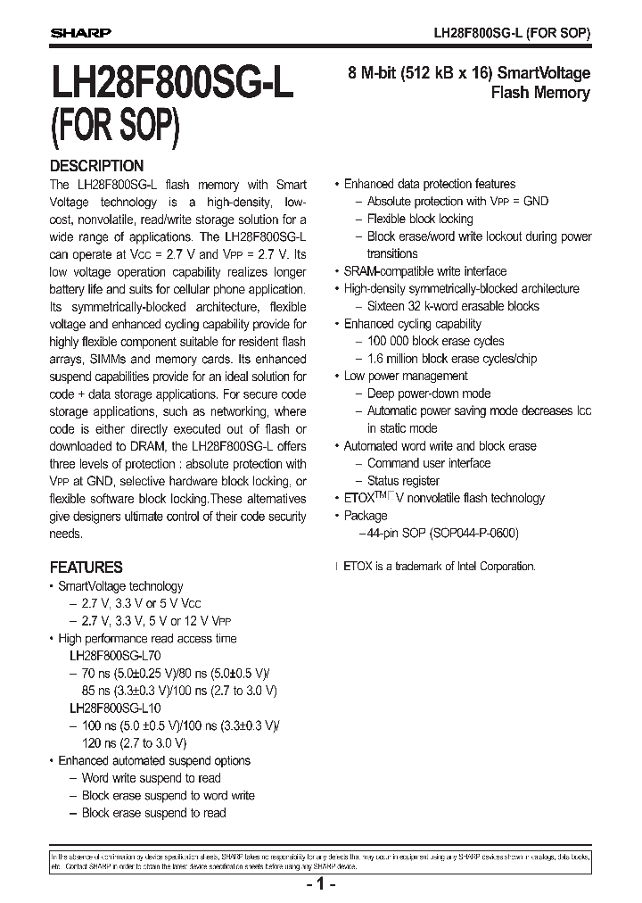 LH28F800SG-L-FOR-SOP_1194702.PDF Datasheet