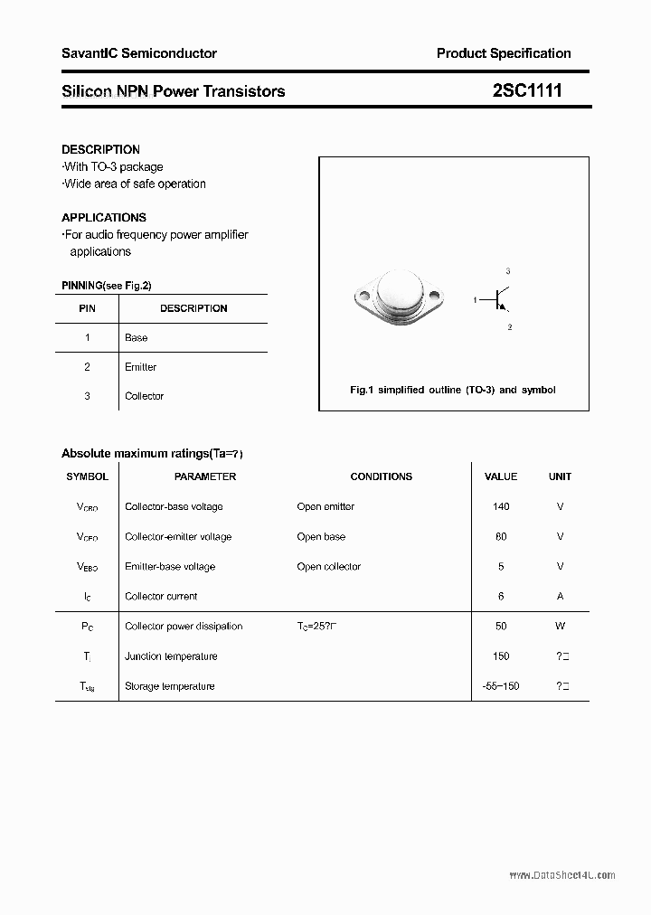 2SC1111_886562.PDF Datasheet