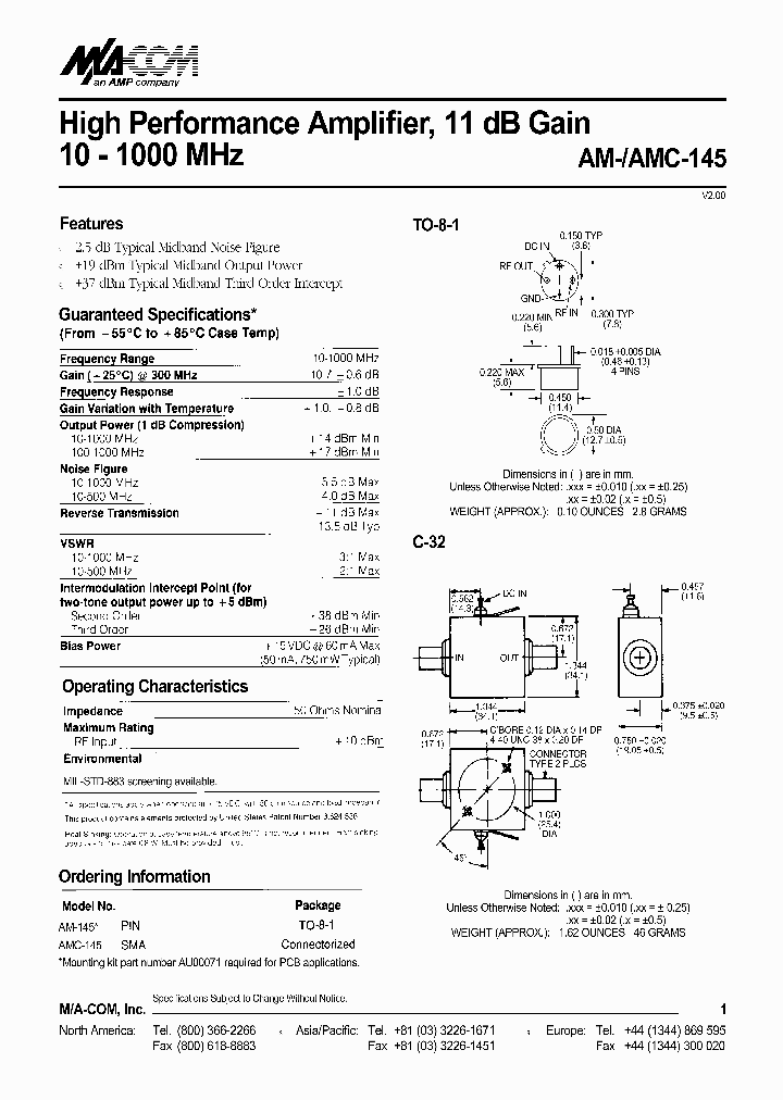 AMC-145_729817.PDF Datasheet