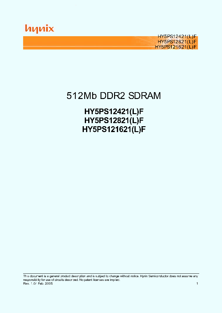 HY5PS12821F_914694.PDF Datasheet