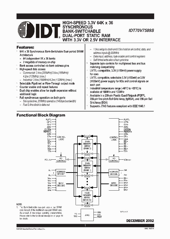 IDT70V7589S_732103.PDF Datasheet