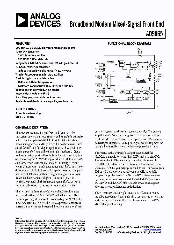 AD9865_733492.PDF Datasheet