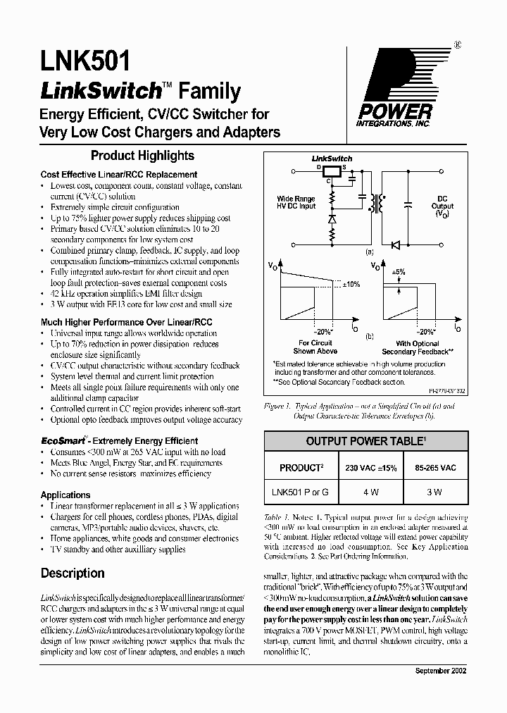 LNK501G_917701.PDF Datasheet