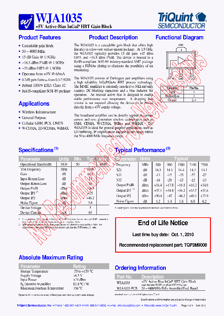WJA1035-PCB_736314.PDF Datasheet