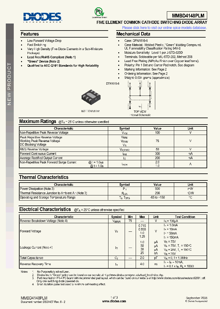 MMBD4148PLM-7_1208789.PDF Datasheet