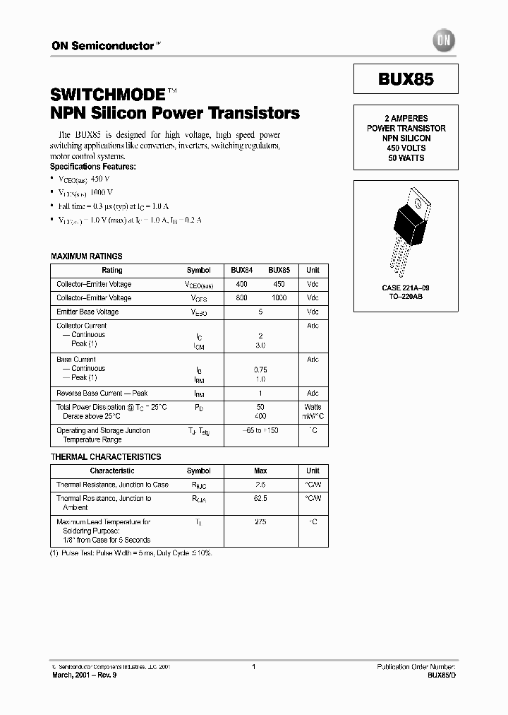 BUX85D_737272.PDF Datasheet