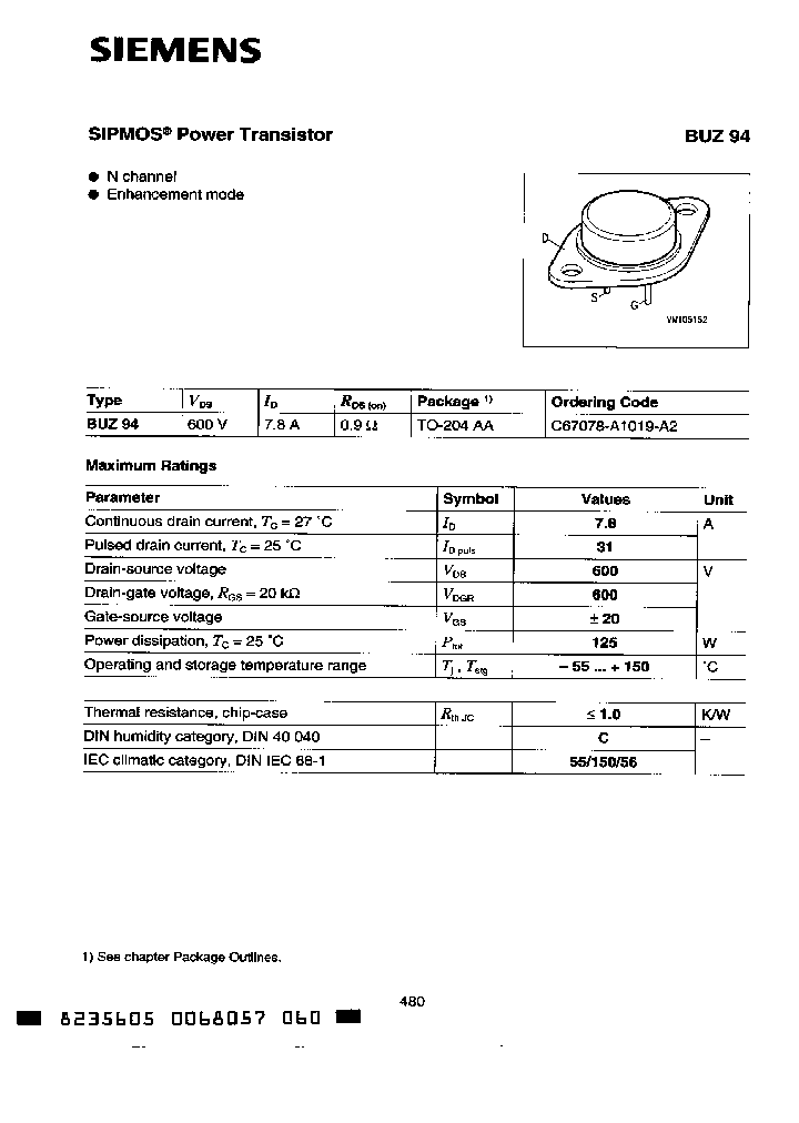 BUZ94_739352.PDF Datasheet