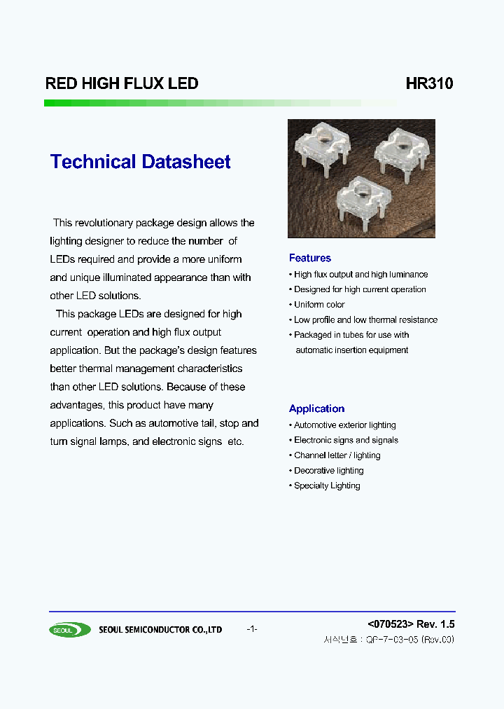 HR310_739733.PDF Datasheet