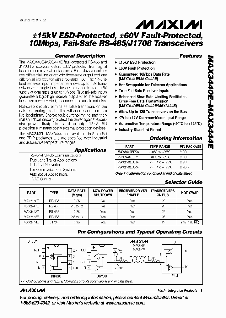 MAX3441EASA_1225968.PDF Datasheet