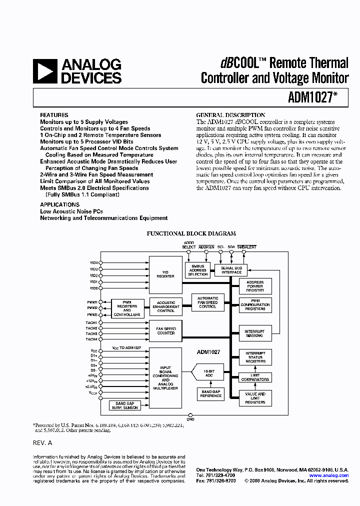 ADM1027_742790.PDF Datasheet
