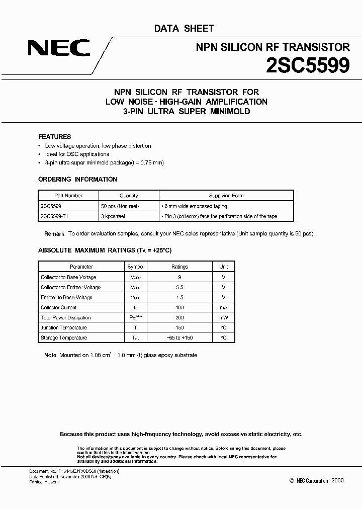 2SC5599-T1_748092.PDF Datasheet