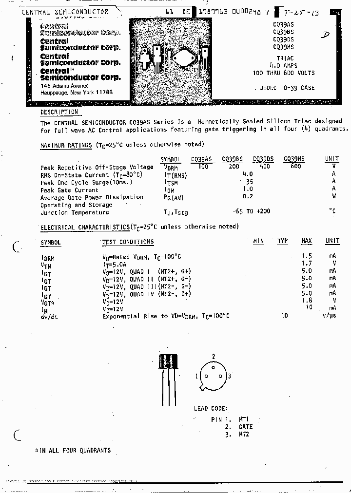CQ39BS_749735.PDF Datasheet
