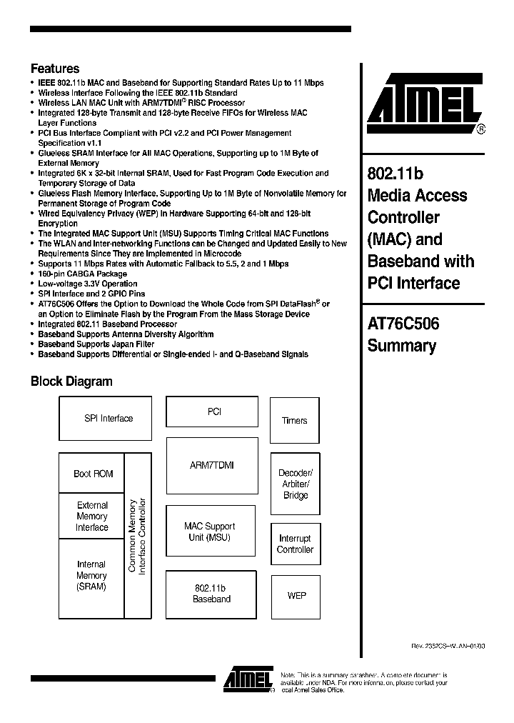 AT76C506_1275575.PDF Datasheet