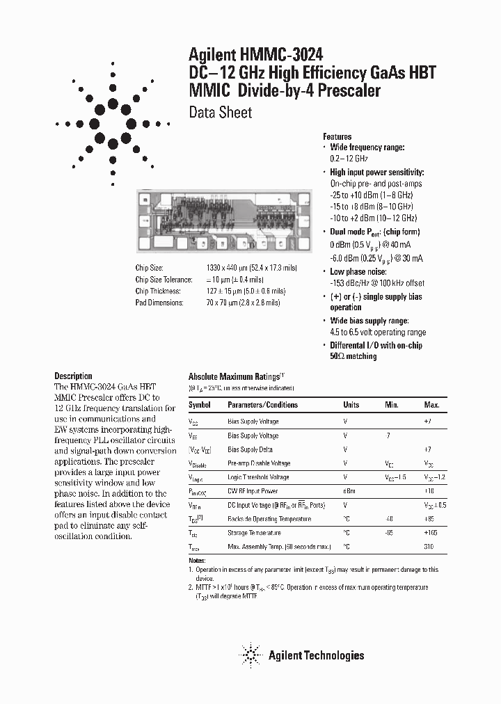 HMMC-3024_1281586.PDF Datasheet