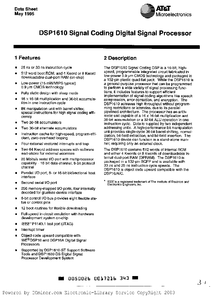 DSP1610-25FC_764611.PDF Datasheet