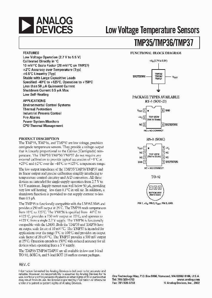 TMP36GS-REEL_1303068.PDF Datasheet