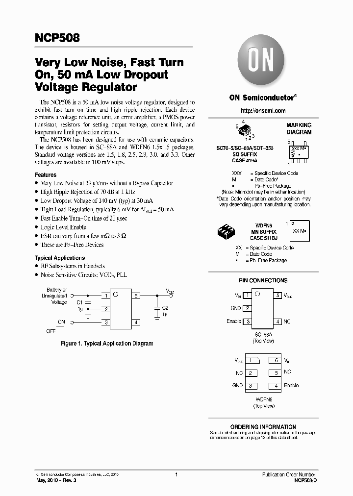 NCP508MN30TBG_1292966.PDF Datasheet