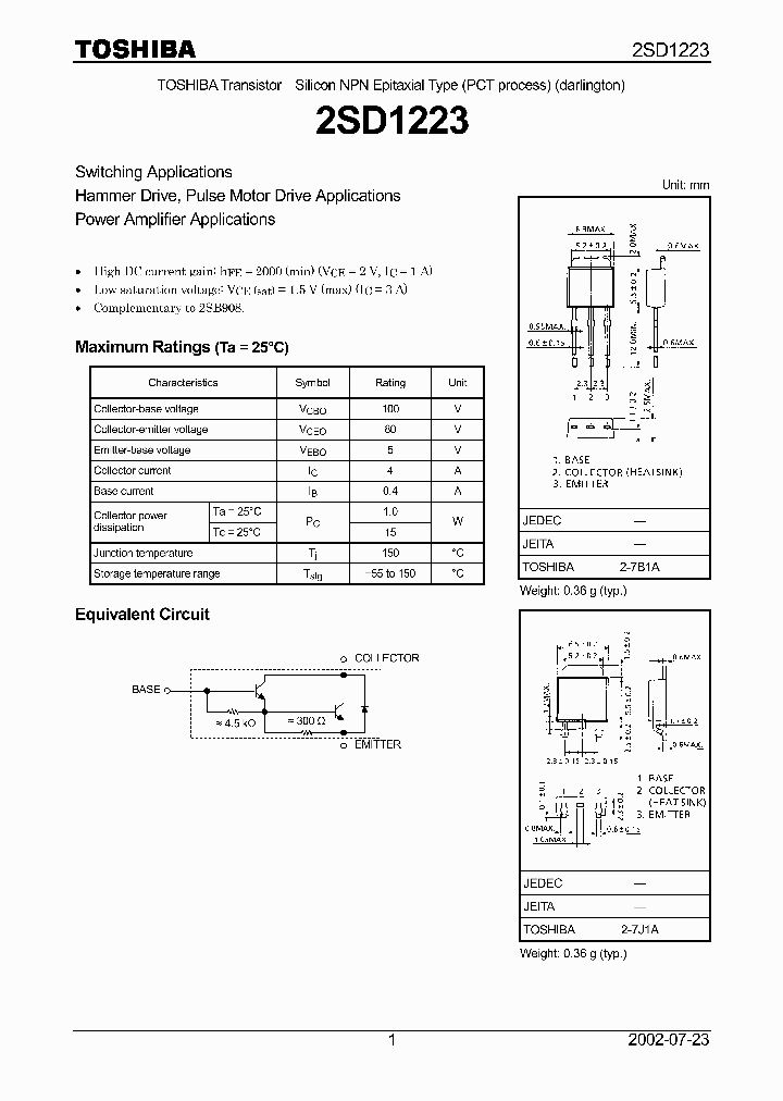 2SD1223_1311028.PDF Datasheet