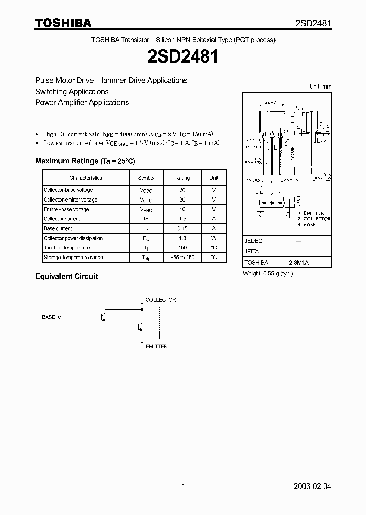 2SD2481_1311044.PDF Datasheet