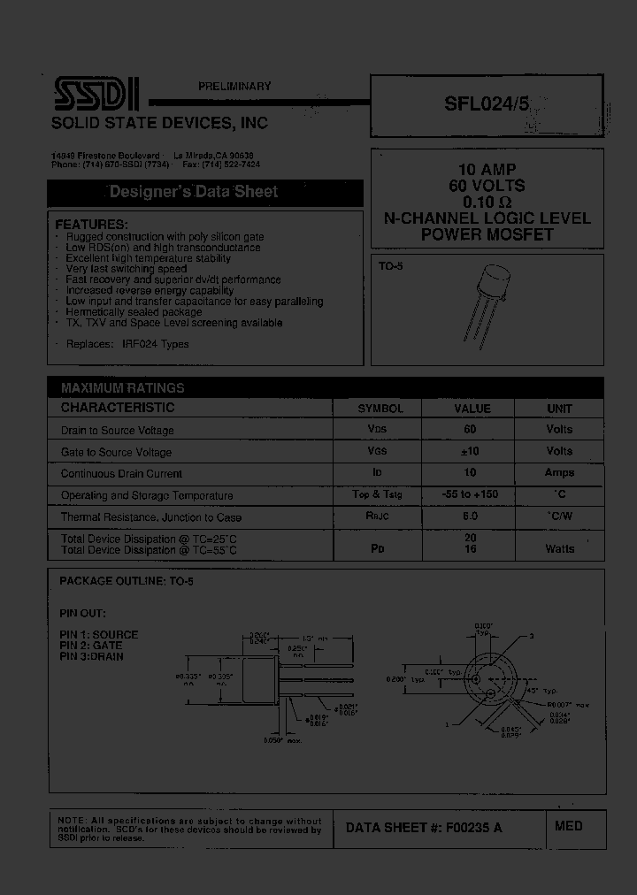 SFL0245_774210.PDF Datasheet