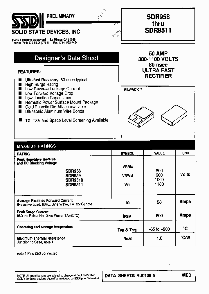 SDR9510_933634.PDF Datasheet