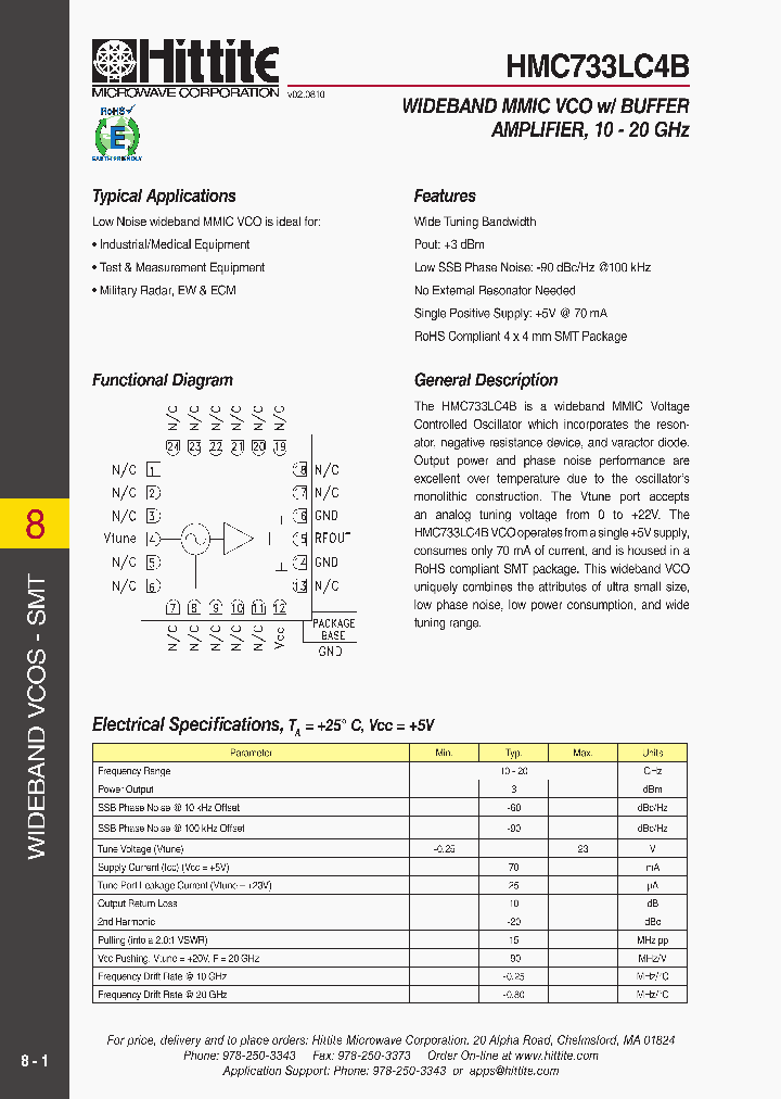 HMC733LC4B_1306909.PDF Datasheet