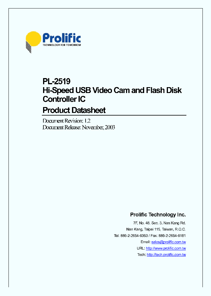 PL-2519_779810.PDF Datasheet