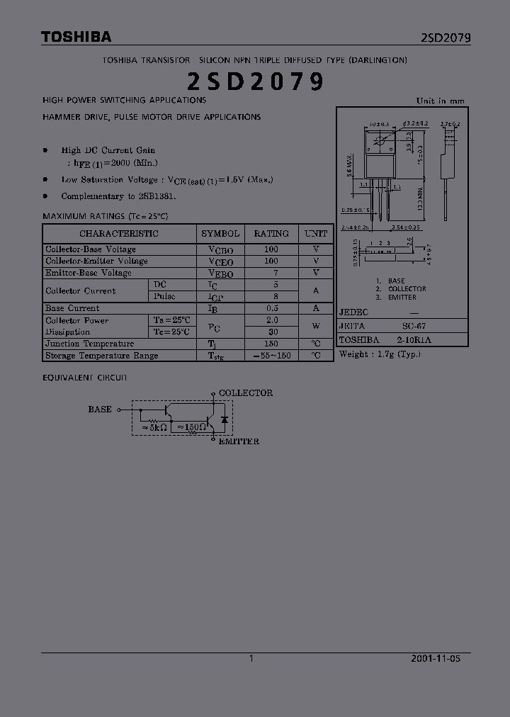 2SD2079_1311155.PDF Datasheet