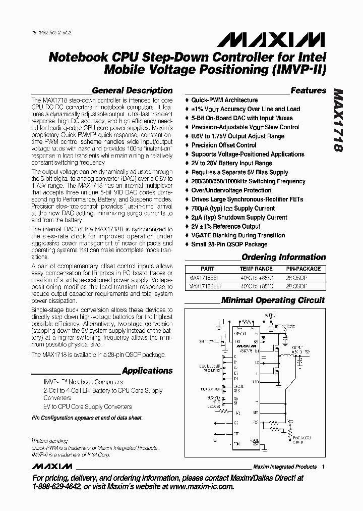 MAX1718_782106.PDF Datasheet