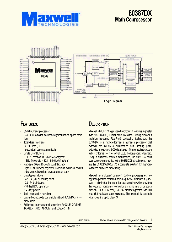 80387DX_782400.PDF Datasheet