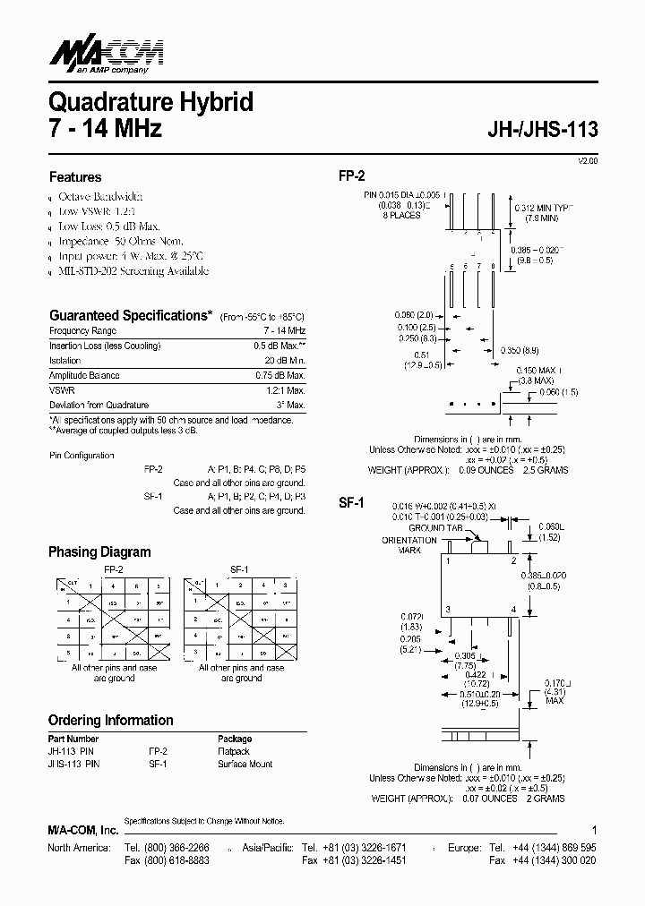 JHS-113PIN_782437.PDF Datasheet