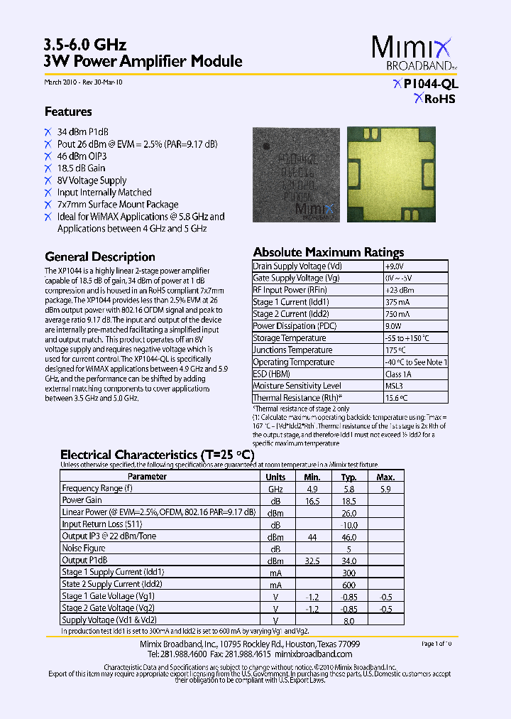 XP1044-QL_1326829.PDF Datasheet