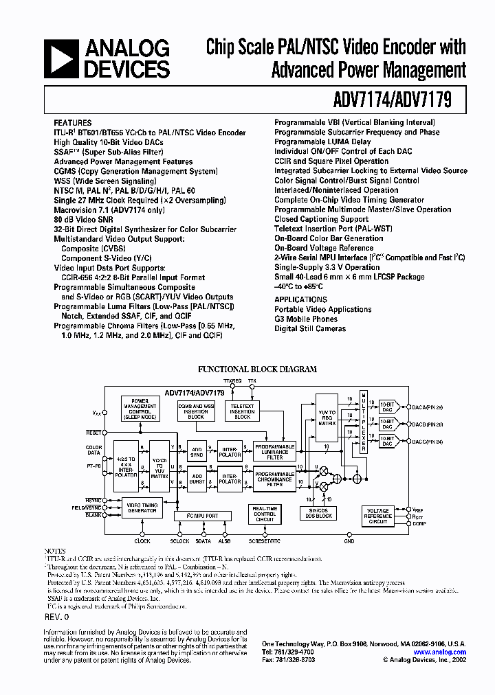 ADV7174_1322936.PDF Datasheet