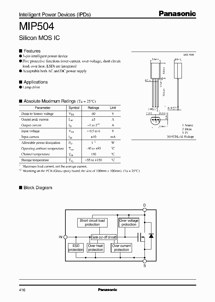 MIP504_1327560.PDF Datasheet