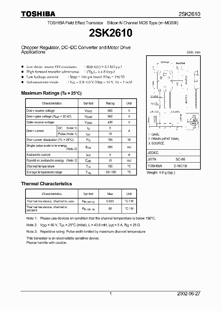 2SK2610_1332254.PDF Datasheet