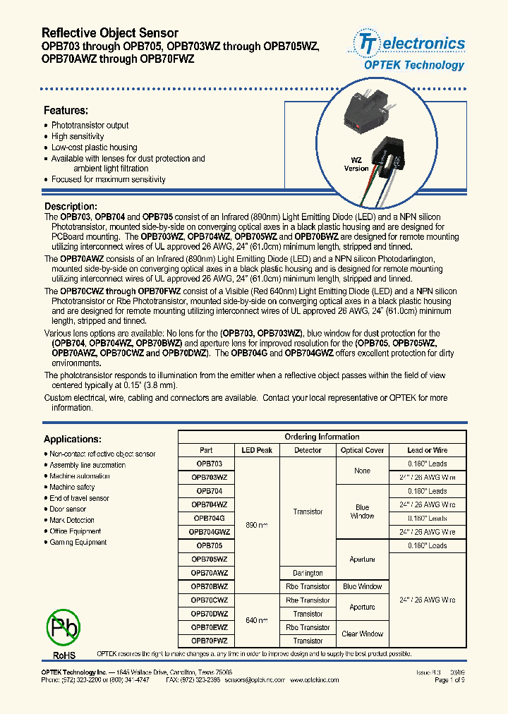 OPB703W_787286.PDF Datasheet