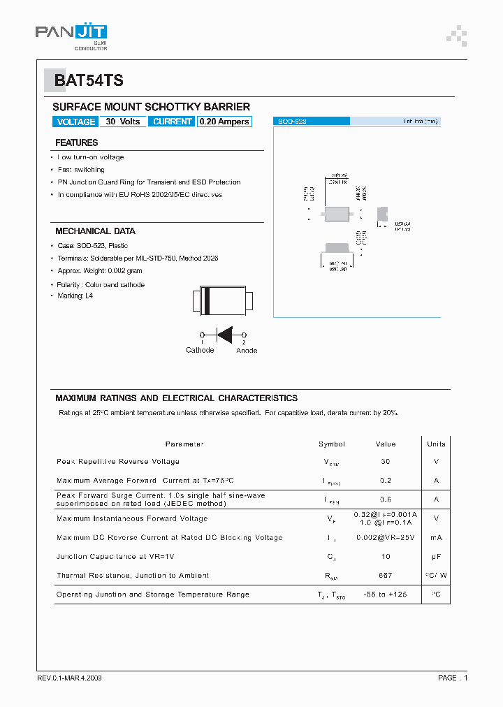 BAT54TS09_1334513.PDF Datasheet